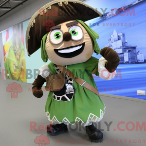 Oliven Pirate maskot...