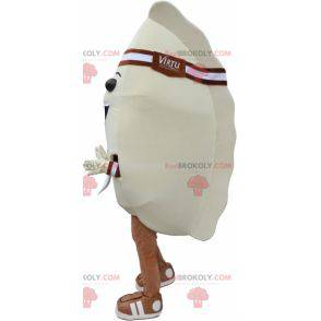 Mascot beige e marrone ravioli al vapore - Redbrokoly.com