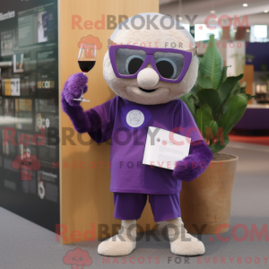 Lilla champagne maskot...