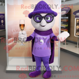 Purple Champagne mascot...