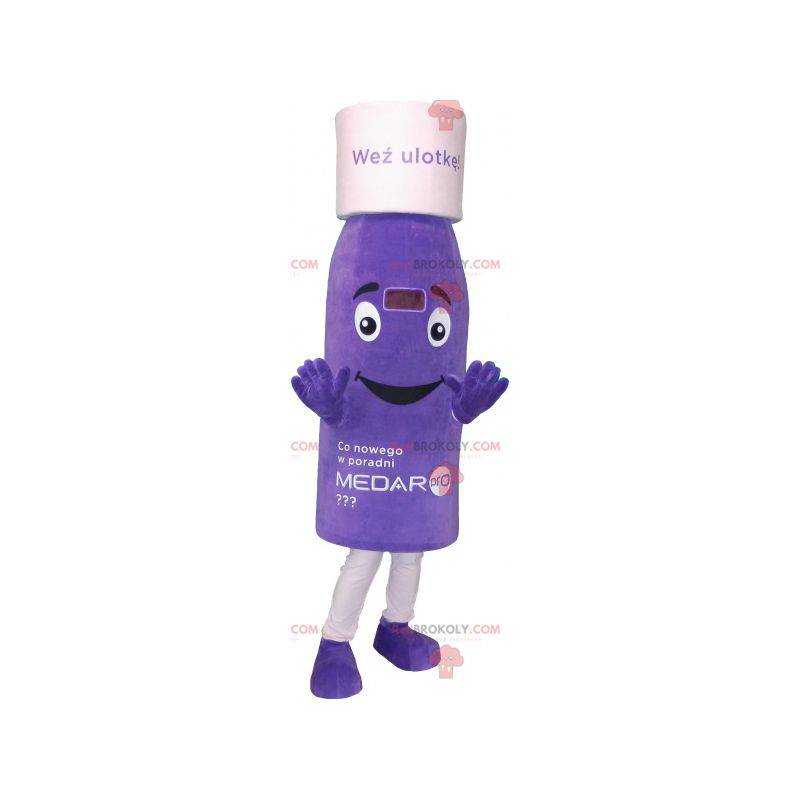 Purple bottle mascot. Lotion mascot - Redbrokoly.com