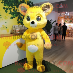 Lemon Yellow Marten mascot...