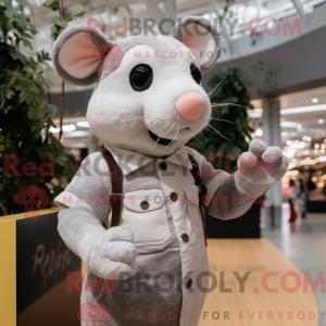 Silver Rat-mascottekostuum...
