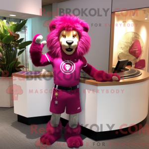 Máscara de Leão Magenta...
