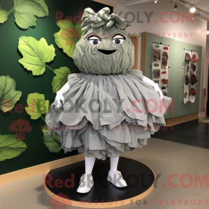 Gray Cabbage Leaf mascot...