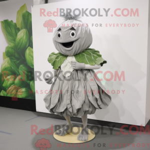 Gray Cabbage Leaf mascot...