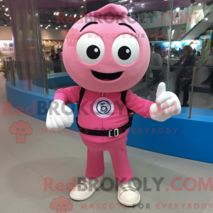 Rosa armbandsur maskot...