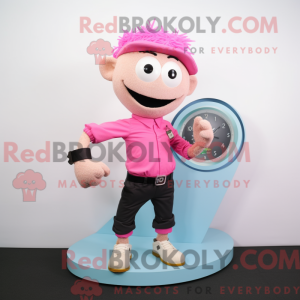 Rosa armbåndsur maskot...