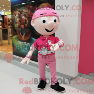 Roze polshorloge mascotte...