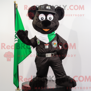 Sort irsk flag maskot...