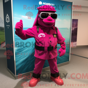 Postava maskota Magenta...