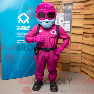 Disfraz de mascota Magenta...