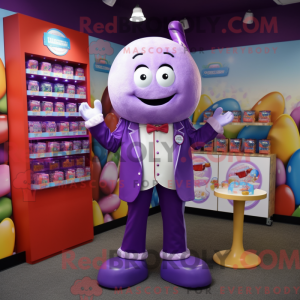 Purple Candy Box mascot...