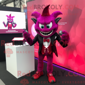Máscara de djevel magenta...