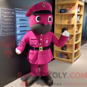 Magenta Soldier maskot...