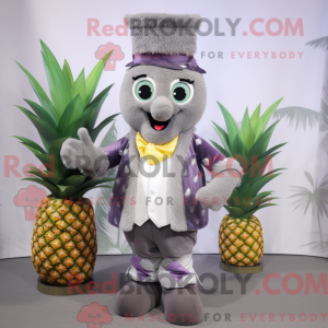 Grijze aas mascottekostuum...
