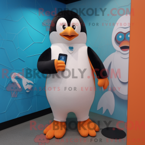 Máscara de pinguim creme...