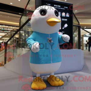 Máscara de pinguim creme...