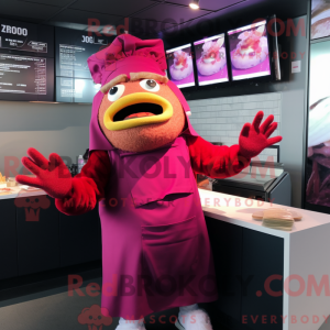 Disfraz de mascota Magenta...