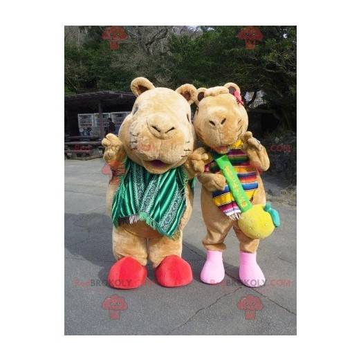 2 bruine marmot cavia mascottes - Redbrokoly.com