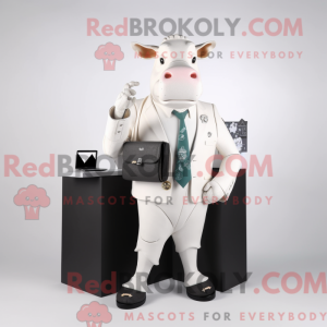 White Bull-mascottekostuum...
