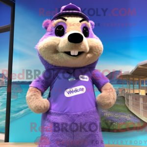 Lavender Marmot mascot...