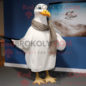 Cream Gull mascottekostuum...