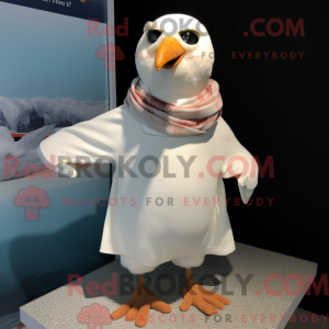 Cream Gull mascottekostuum...