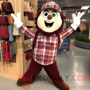 Maroon Contortionist maskot...