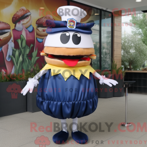 Navy Hamburger mascot...