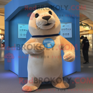 Cream Sea Lion mascot...