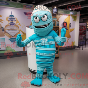 Turkis Mummy maskot kostume...