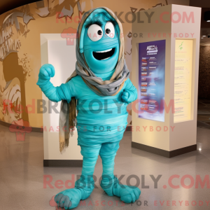 Turkis Mummy maskot kostume...