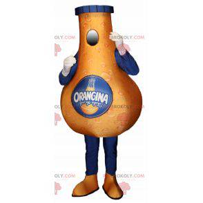 Riesen Orangina Flasche Maskottchen. Orangina Maskottchen -