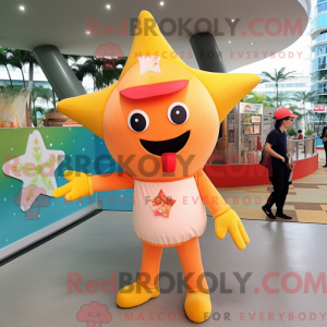 Peach Starfish mascot...