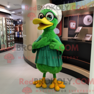 Grøn Dodo Bird maskot...