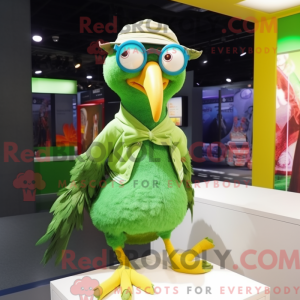 Grøn Dodo Bird maskot...