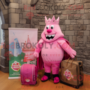 Rosa Maskottchenkostüm...