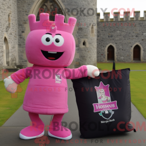 Pink Irish Castle maskot...