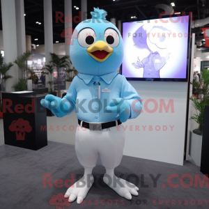 Sky Blue Dove maskot...