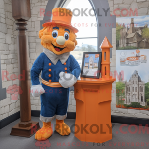 Postava maskota Orange...