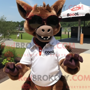 Brown Gargoyle mascot...
