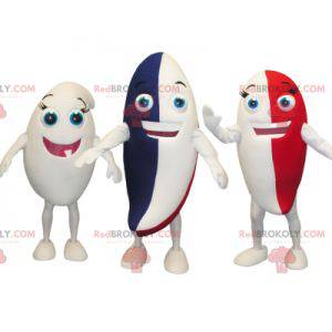 3 farverige tandpasta maskotter - Redbrokoly.com