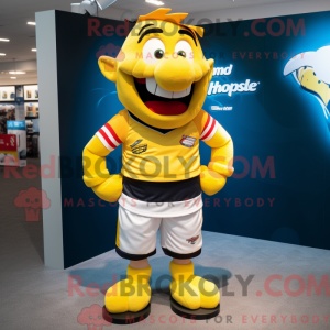 Gul torsk maskot kostume...