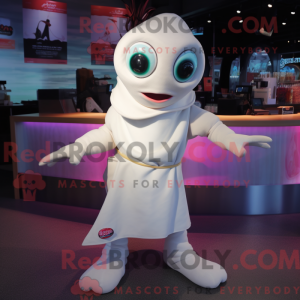 Wit Ceviche-mascottekostuum...