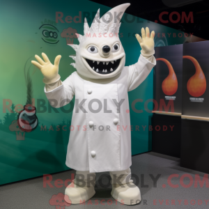 Wit Ceviche-mascottekostuum...