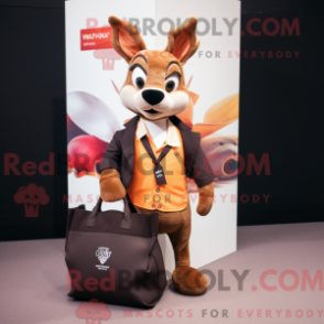 Máscara de Roe Deer com caraterísticas elegantes com blazer e bolsa vesker - Mascotes corça - REBROKO_224040 - RedBrokoly.com