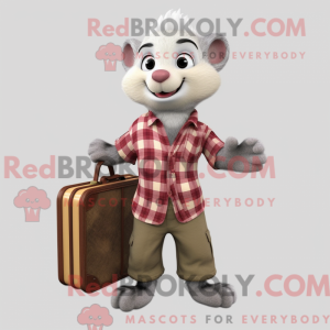 Grijze fret mascottekostuum...