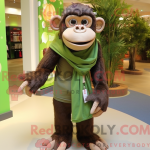 Olive Chimpansee mascotte...