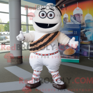 White Burgers mascot...